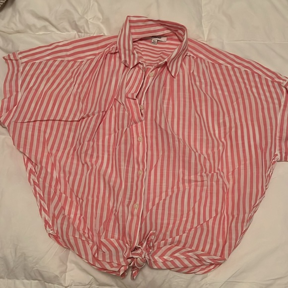 Madewell Tie-Back Central Shirt XXS - Picture 3 of 5